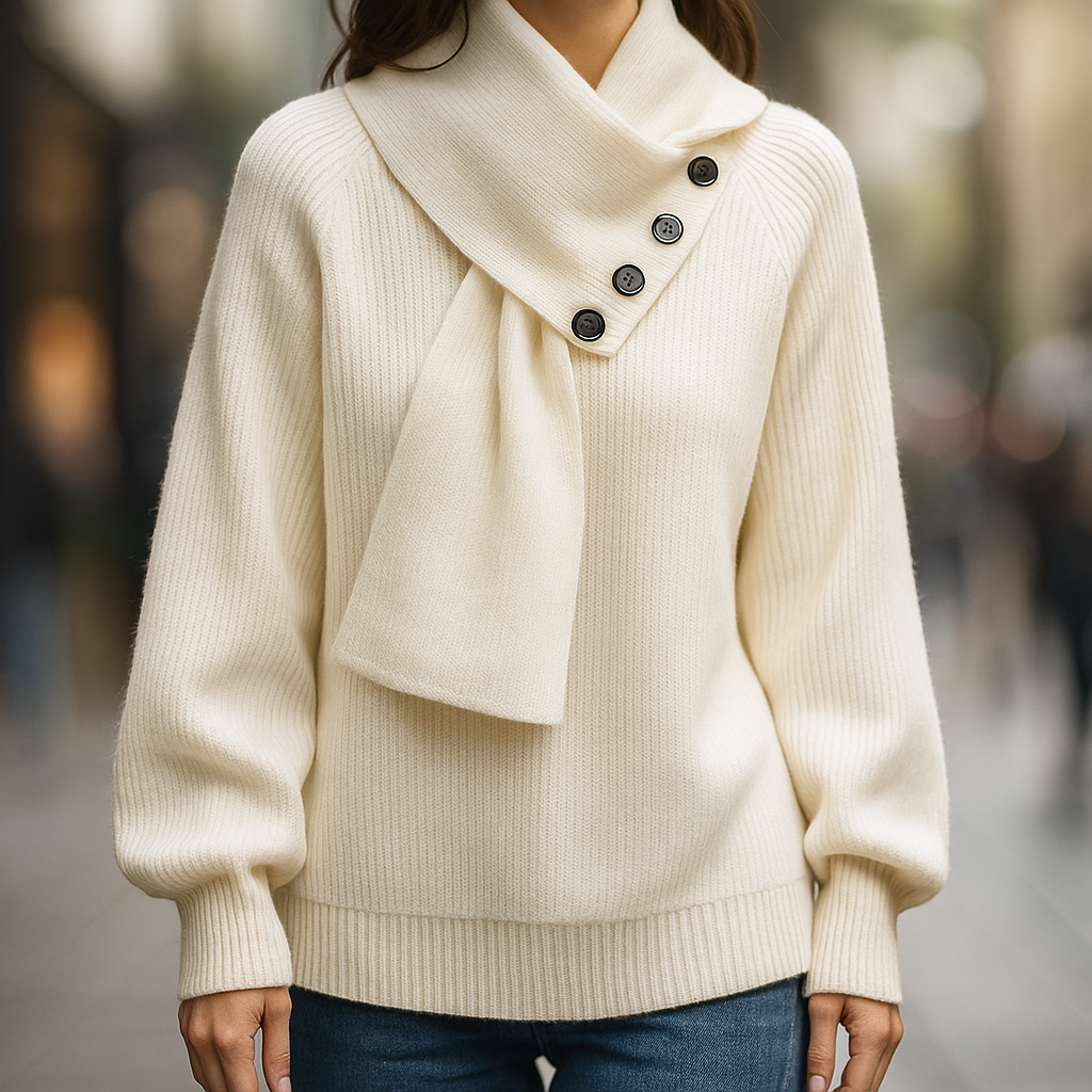 Marilee™ | Cozy Scarf-Neck Sweater