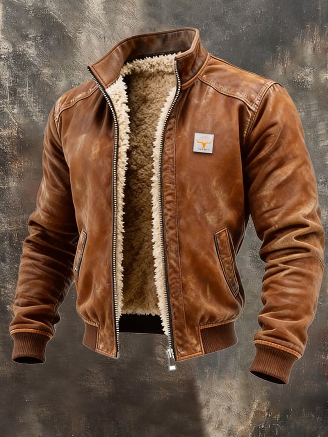 FrostRidge™ Thermal Leather Jacket