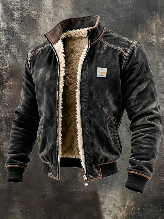 FrostRidge™ Thermal Leather Jacket