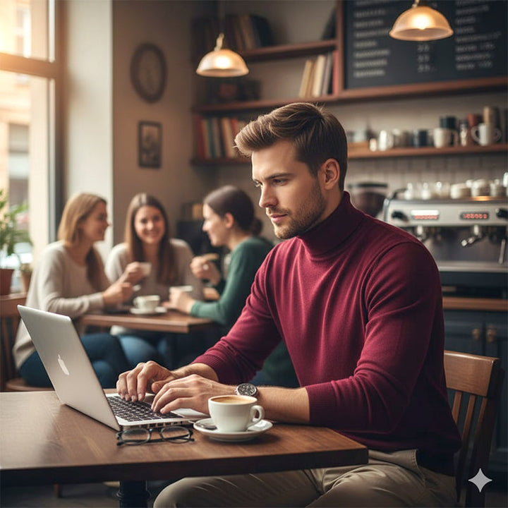 Elias | Premium Cashmere Turtleneck Sweater