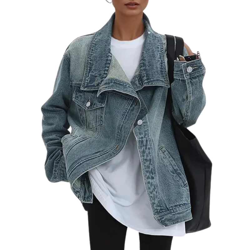 Camille™ – Street Style Trendy Asymmetric Button Jacket