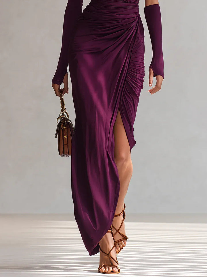 Rosalia™ One-Shoulder Elegant Maxi Dress