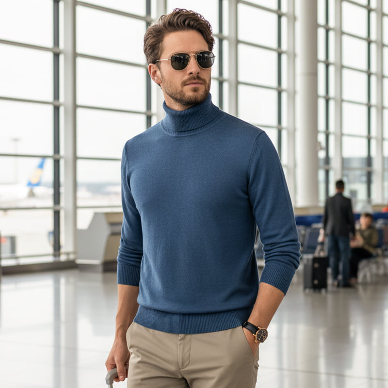 Elias | Premium Cashmere Turtleneck Sweater