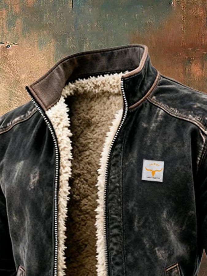 FrostRidge™ Thermal Leather Jacket