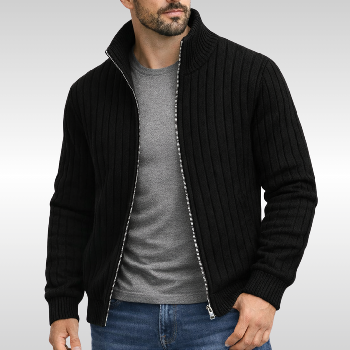 Montclair | Ribbed Zip Cardigan