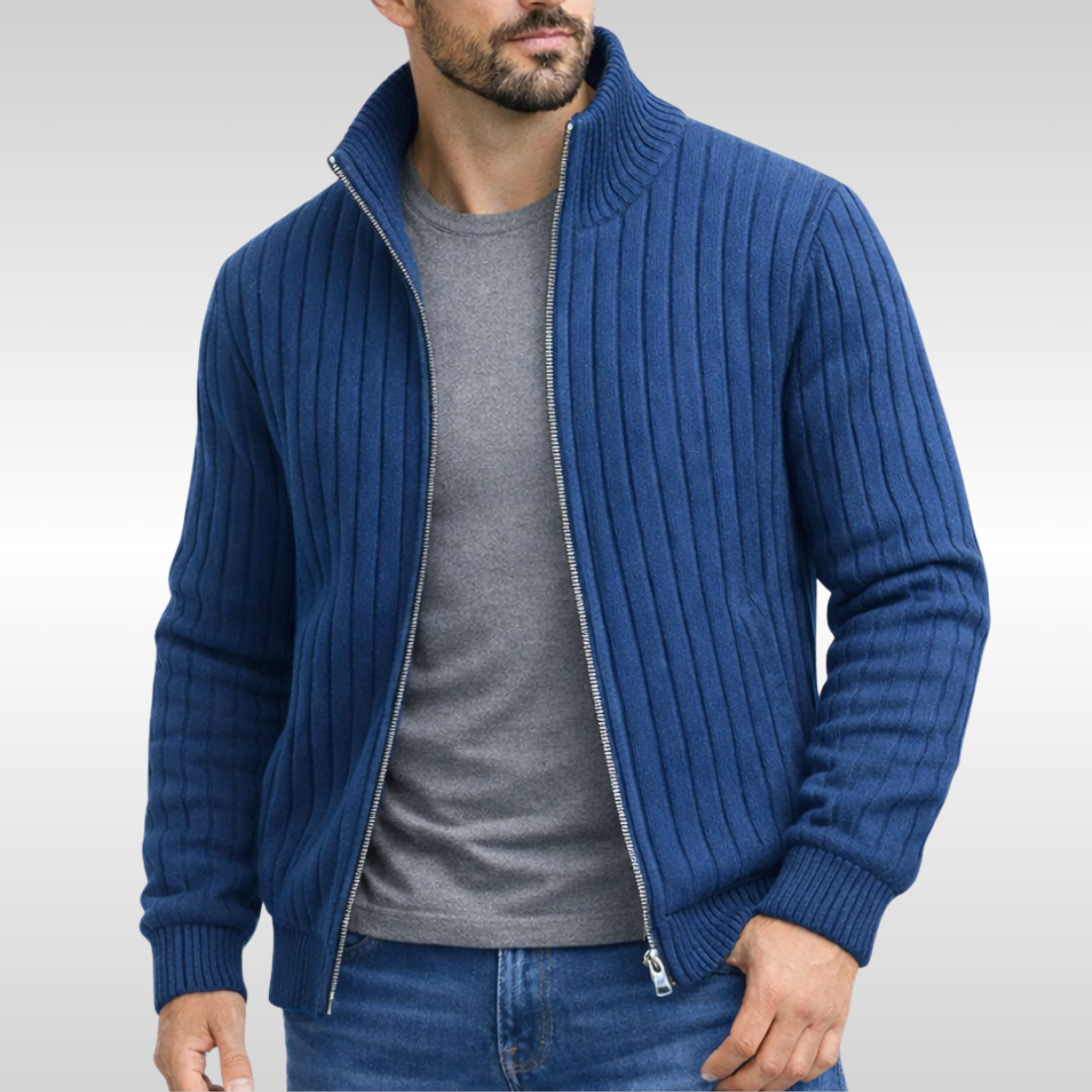 Montclair | Ribbed Zip Cardigan