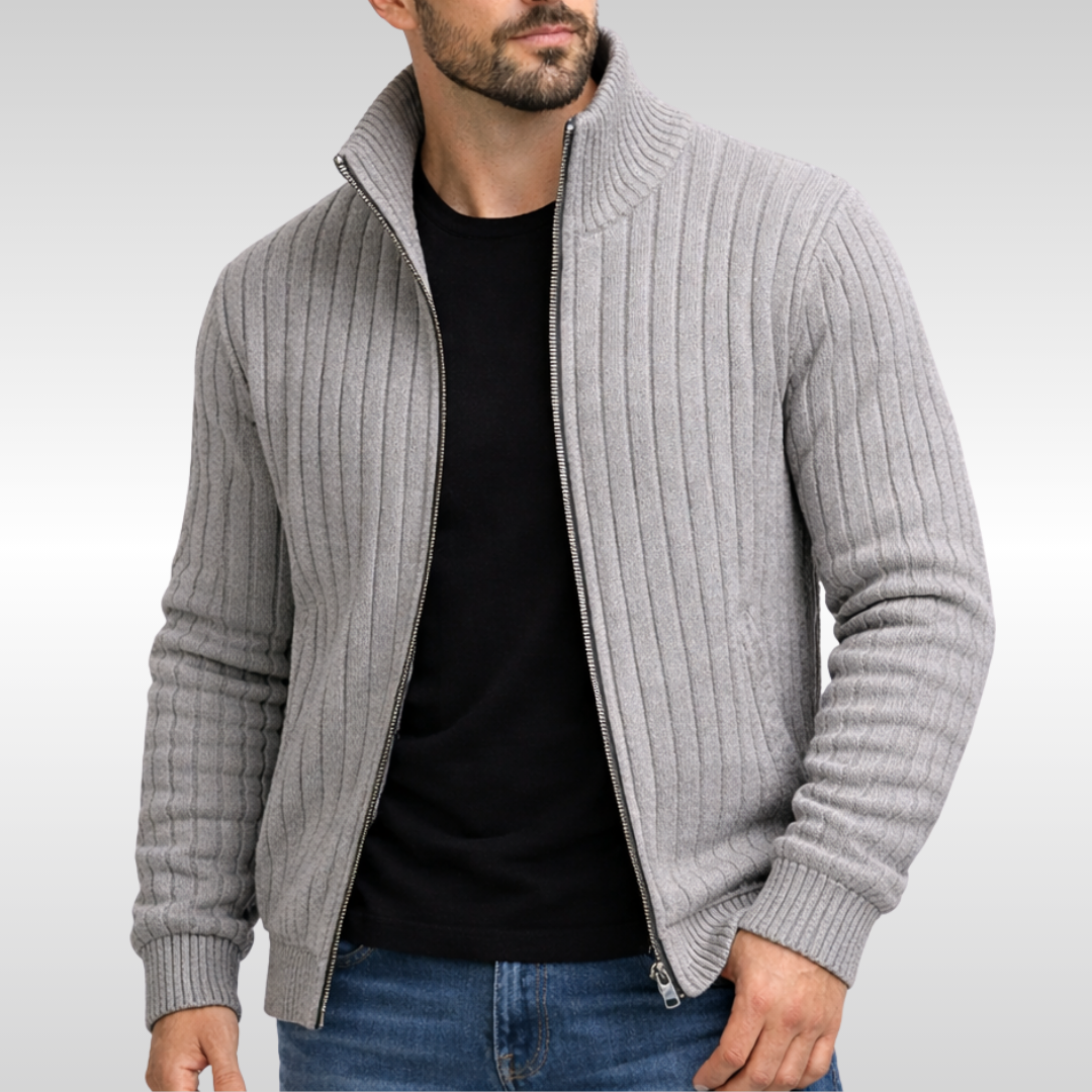 Montclair | Ribbed Zip Cardigan