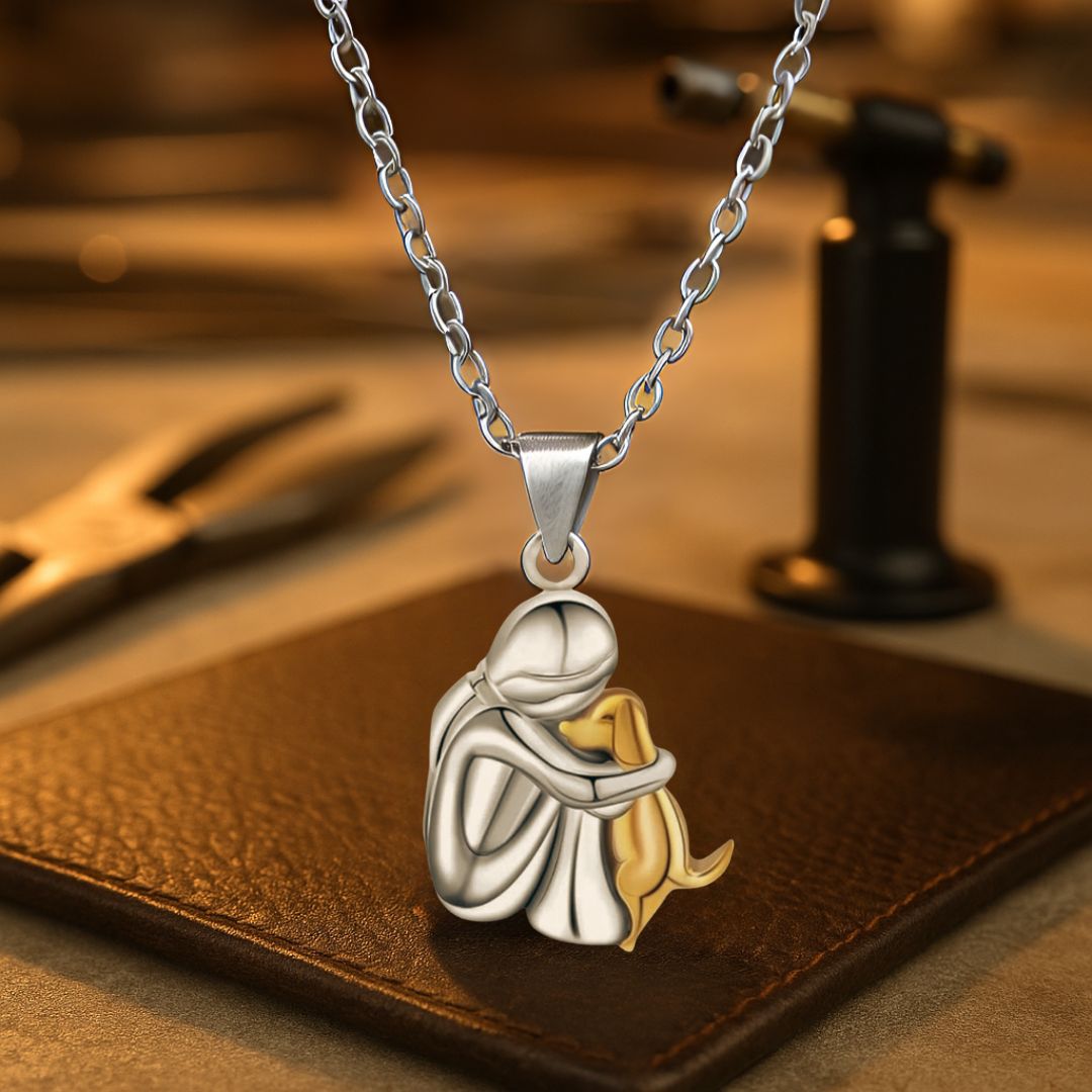 Elin™ | Human–Dog Bond Pendant Necklace