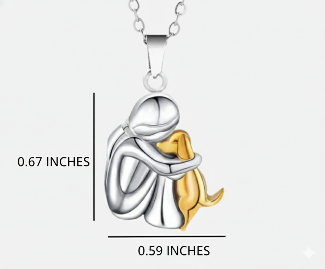 Elin™ | Human–Dog Bond Pendant Necklace