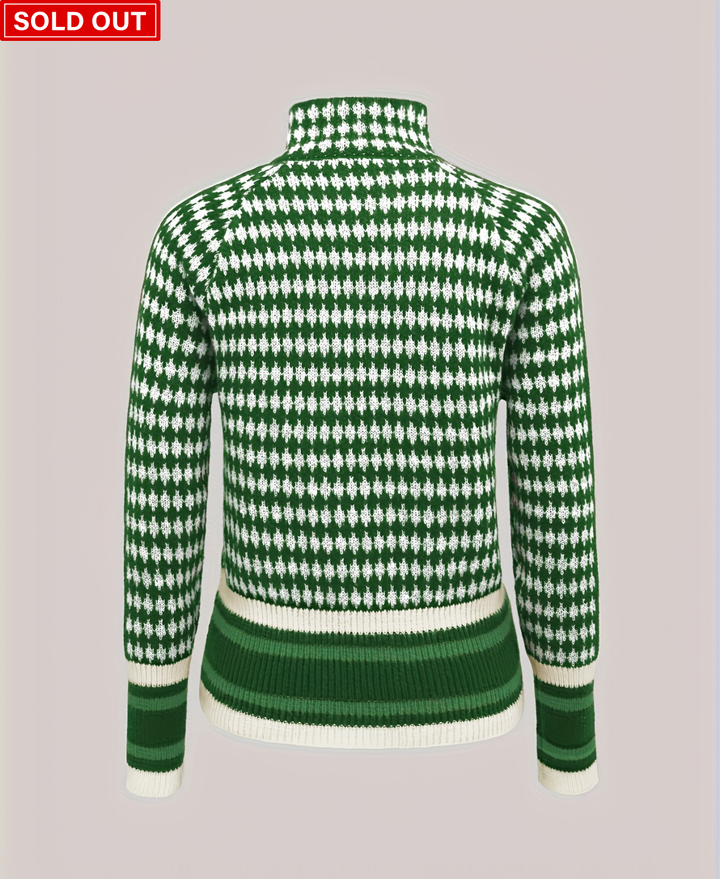 Autumn-Winter Stand Collar Zip Knit