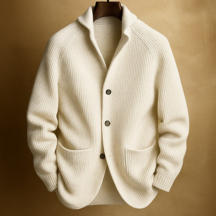 Rossi™ Wool Ribbed Cardigan