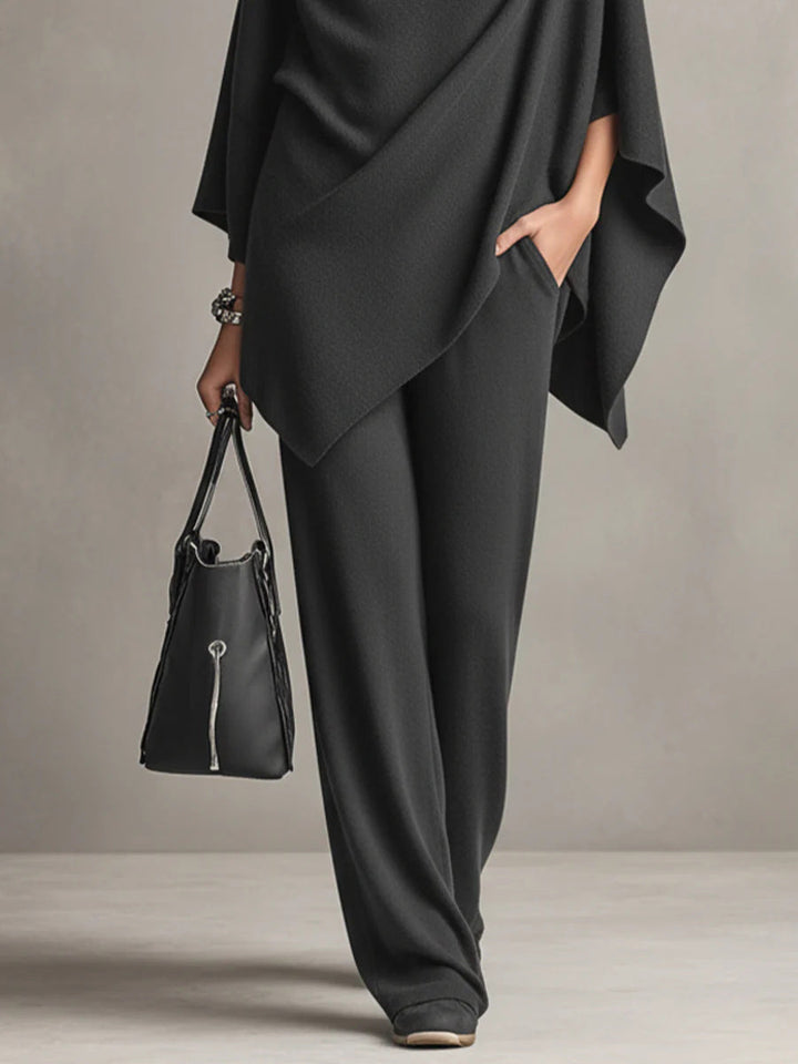 Celeste™ | Elegant Drape Two-Piece Set