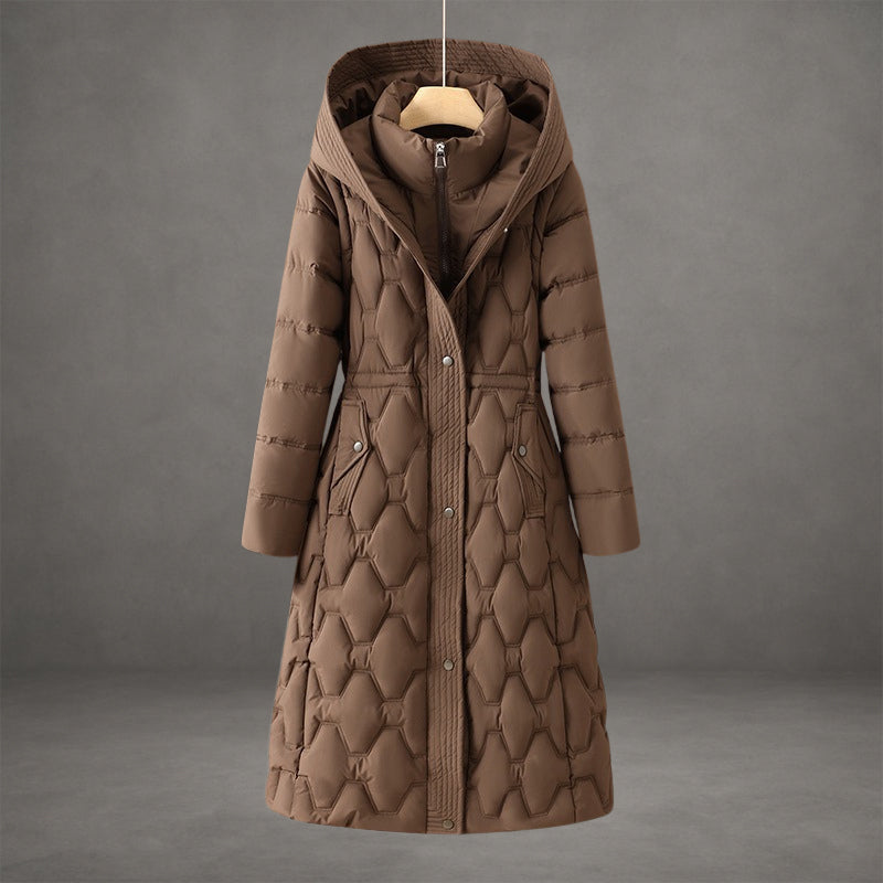 Helen™ | Longline Hooded Down Coat