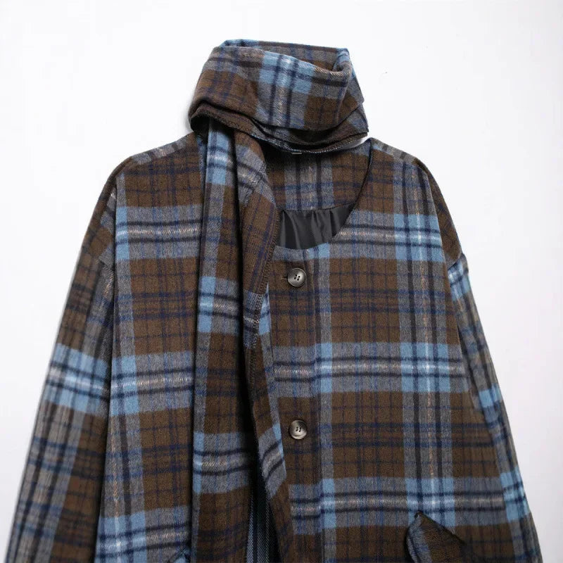 Eleanor™ | Timeless Plaid Wool Coat