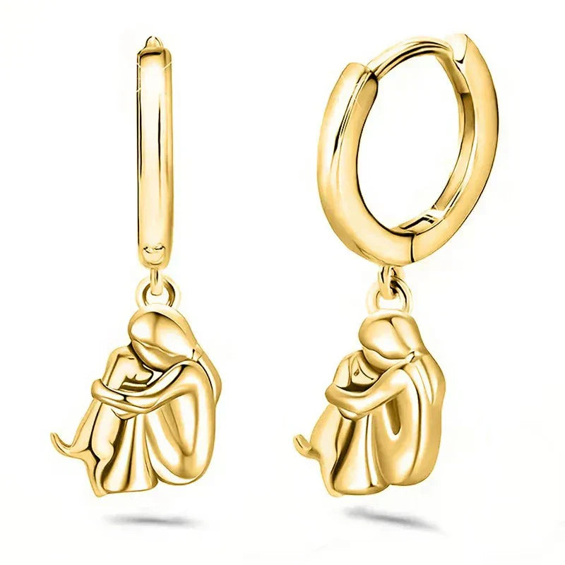 Harper™ – Dog Icon Hoop Earrings