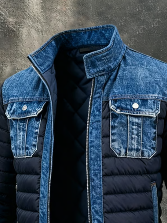 Ridgewell™ | Hybrid Denim & Padded Jacket