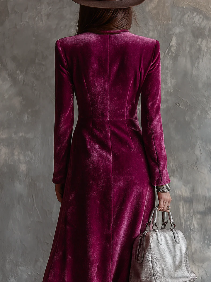 Seraphine™ | Velvet Blazer Maxi Dress