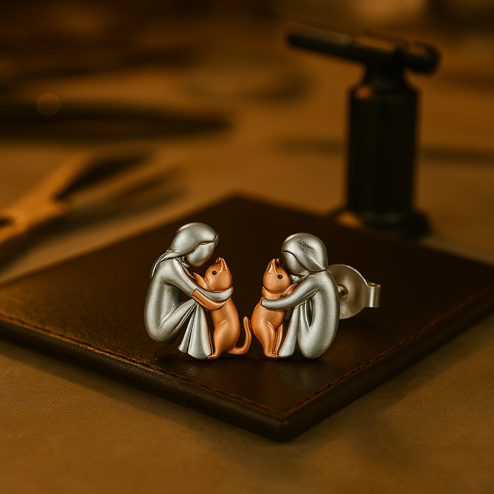 Ayla™ – Cat Embrace Icon Earrings