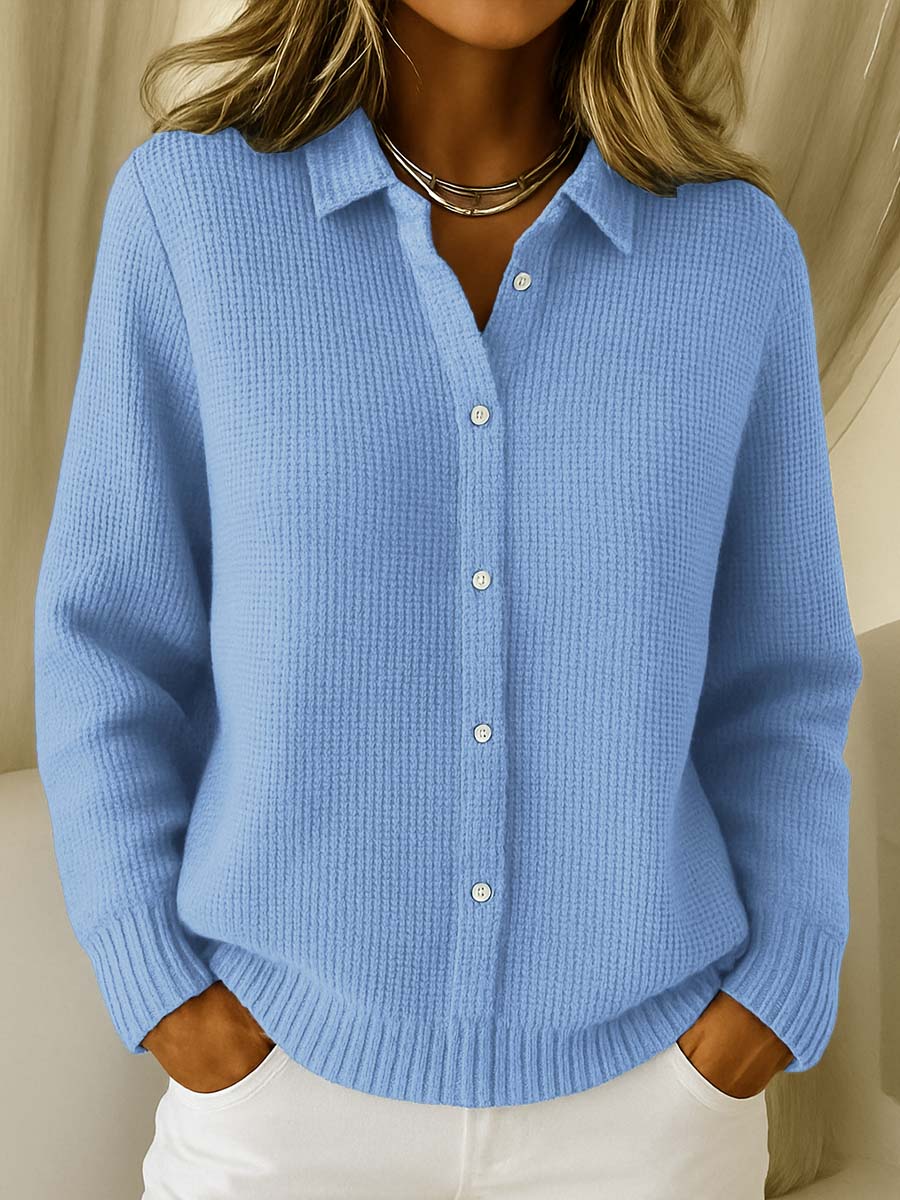 Aveline™ | Textured Knit Button Cardigan