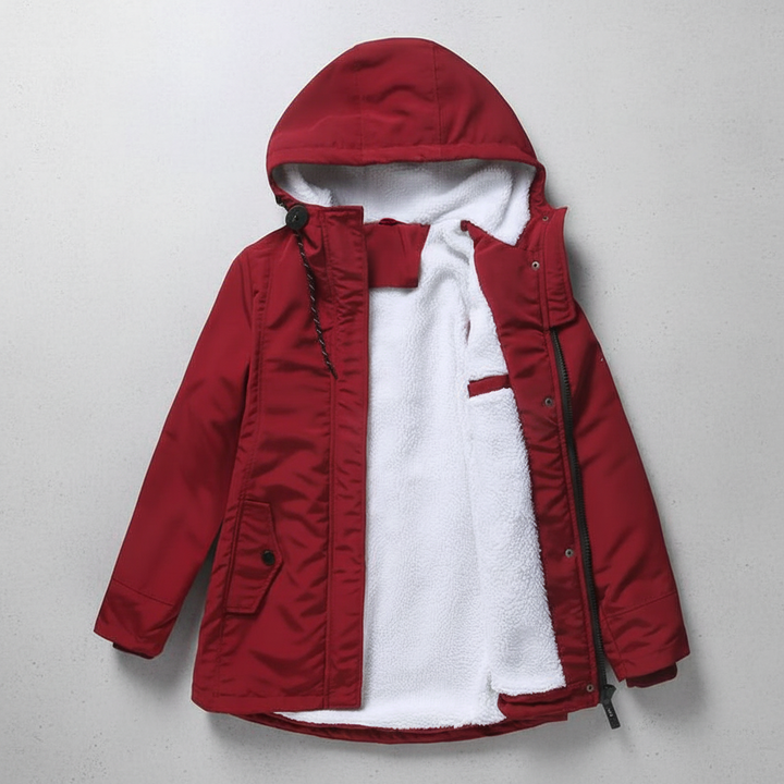 Anne™ - Thick Winter Coat with Hood and Quilted Lining for Winter Warmth