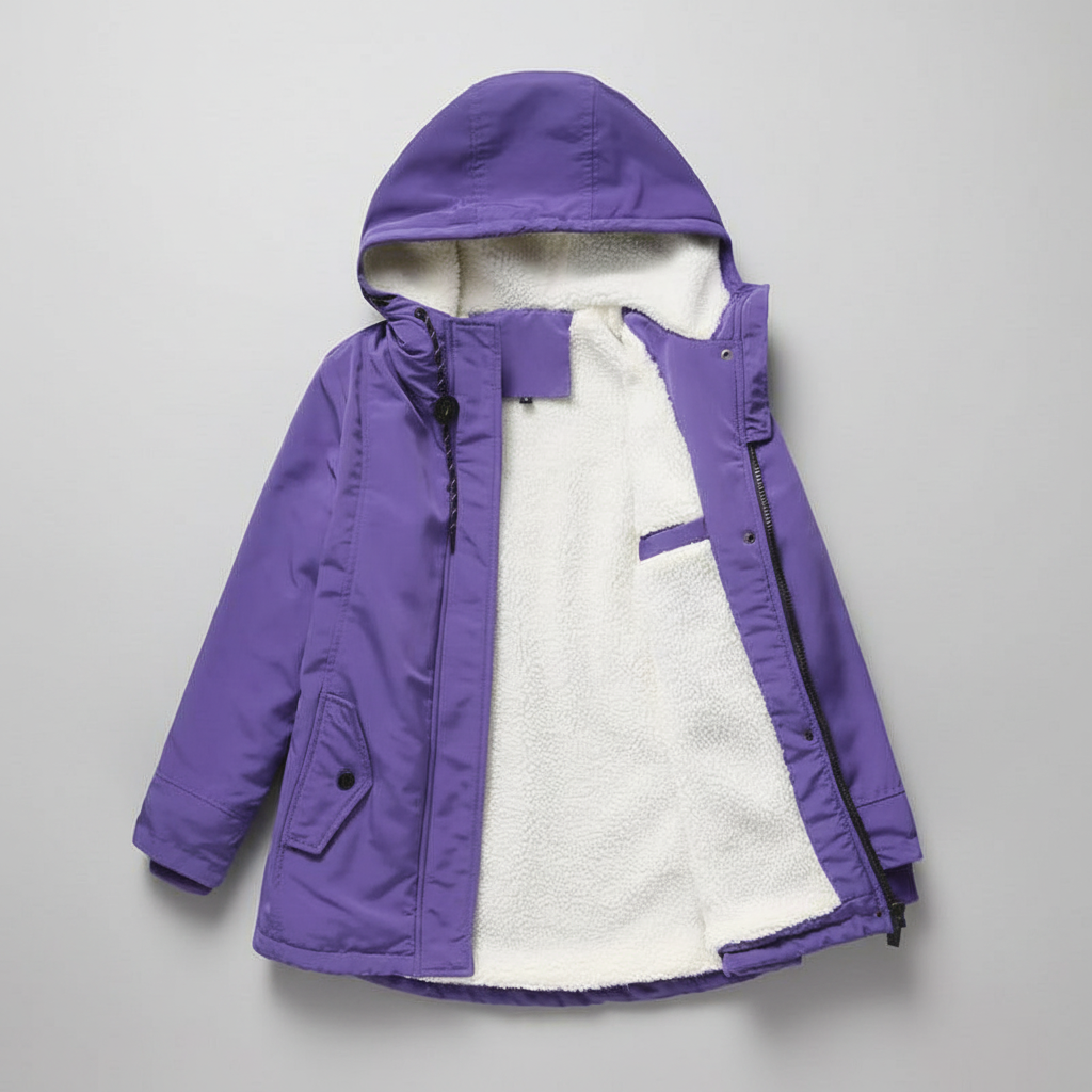 Anne™ - Thick Winter Coat with Hood and Quilted Lining for Winter Warmth