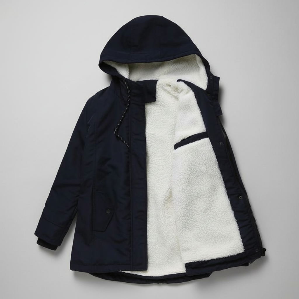 Anne™ - Thick Winter Coat with Hood and Quilted Lining for Winter Warmth
