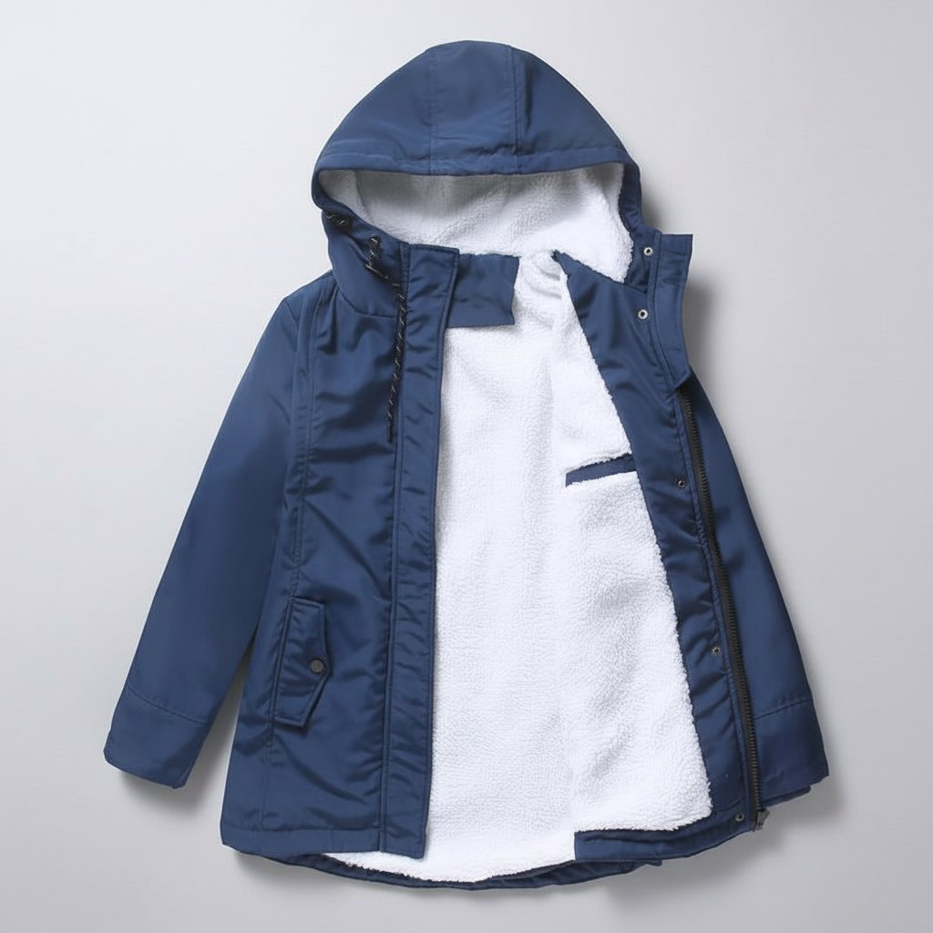 Anne™ - Thick Winter Coat with Hood and Quilted Lining for Winter Warmth