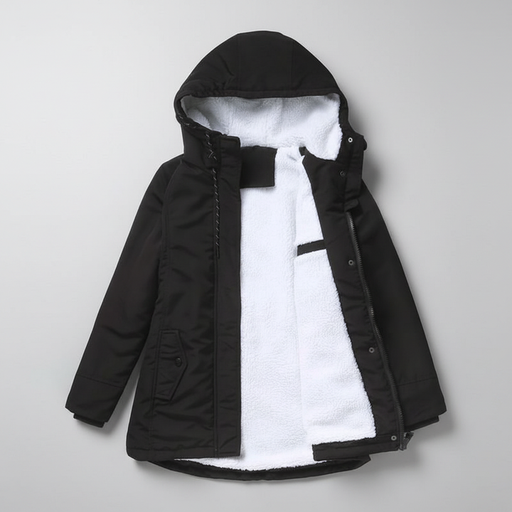 Anne™ - Thick Winter Coat with Hood and Quilted Lining for Winter Warmth