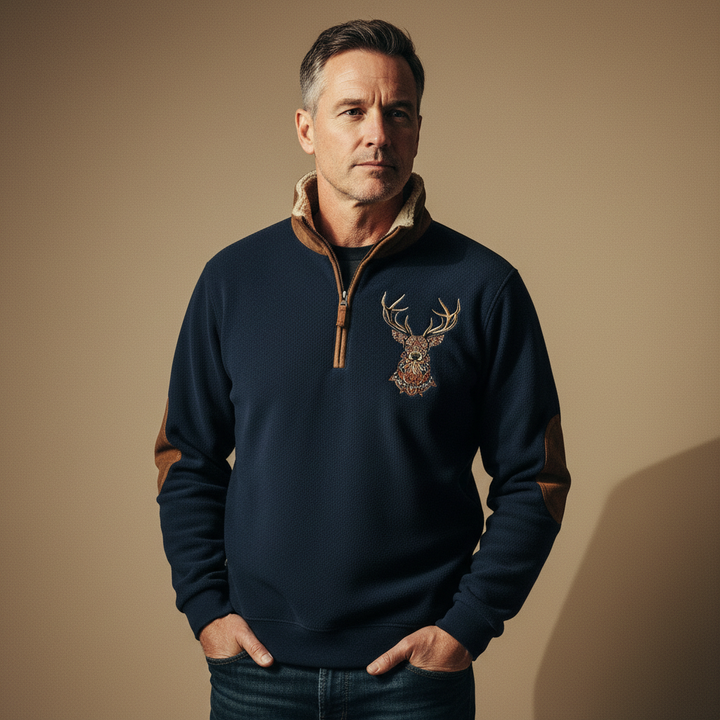 DARVEN™ | Nordic Deer Knit Pullover