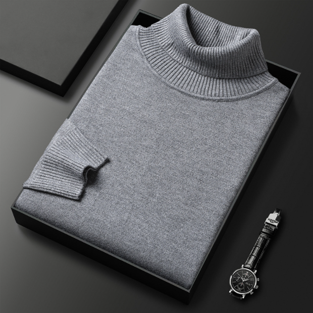 Elias | Premium Cashmere Turtleneck Sweater