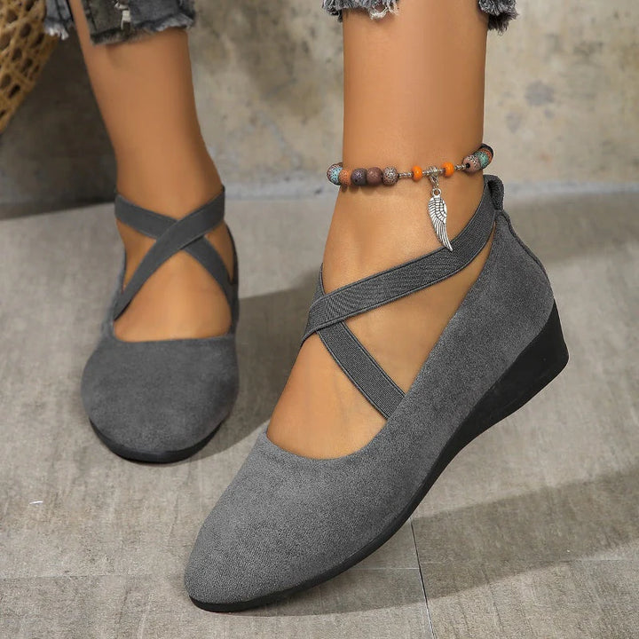 Delphine | Comfort Wedge Ballet Flats