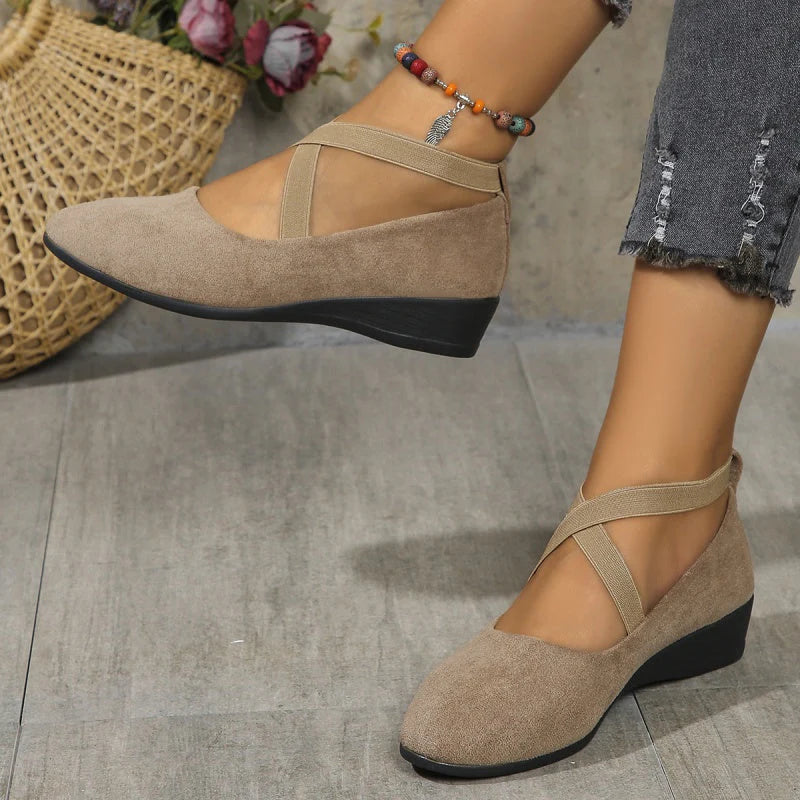 Delphine | Comfort Wedge Ballet Flats