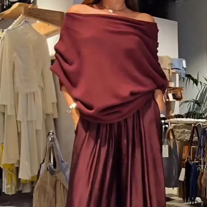 Serena™ – Elegant Off-Shoulder Two-Piece Set