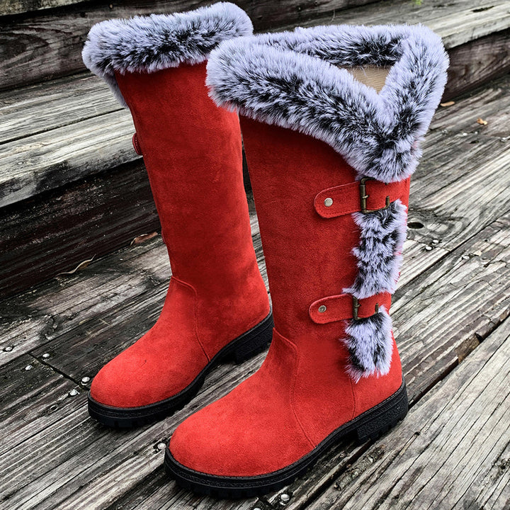 Nora™ | Thick Plush Mid-Calf Snow Boots