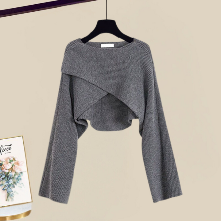 Marvella™ Elegant Knit Dress Set – Cozy Two-Piece Fall & Winter Outfit